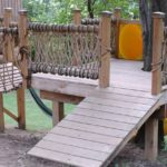 Kinard treehouse: ramp for easy access